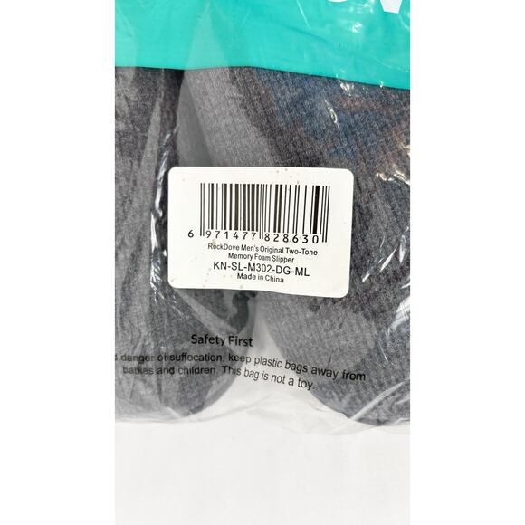 Rock Dove Mens Original Two-Tone Memory Foam Slipper House Shoe Size 10.5 New - Picture 13 of 14